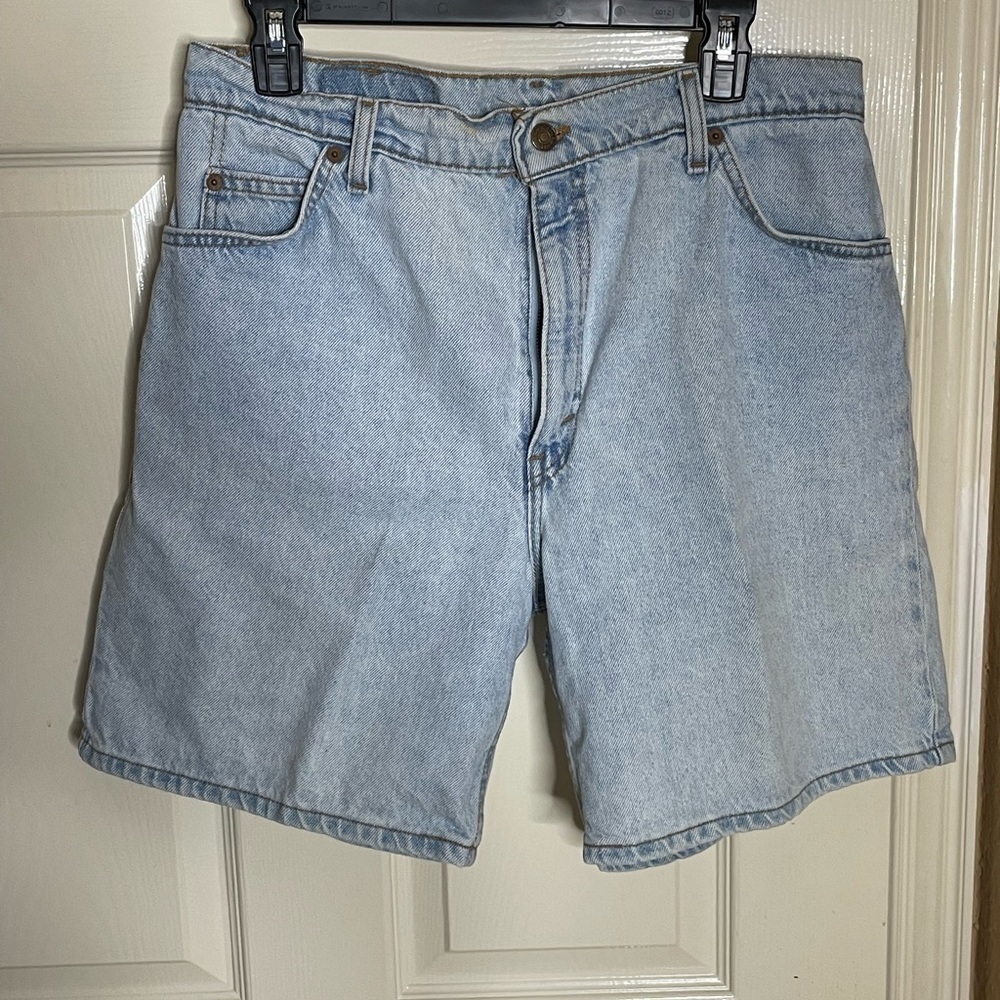 VINTAGE 1990’S 551 LEVI’S ORANGE TAB SHORTS 14